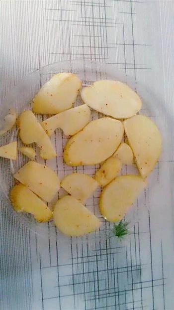 微波炉薯片的做法步骤4