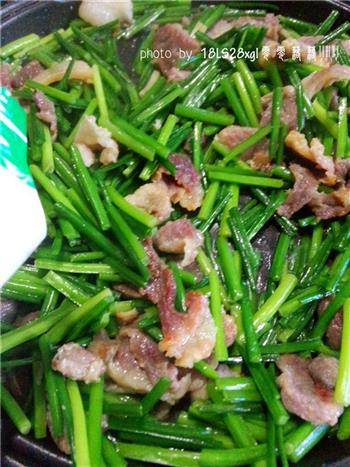 韭菜苔炒肉片的做法图解9