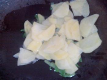 老黄瓜炒土豆片的做法步骤7