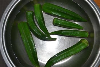 养生大菜黄秋葵的简易做法的做法图解4