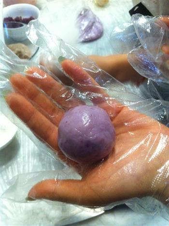 冰皮月饼 附紫薯馅制法的做法步骤15