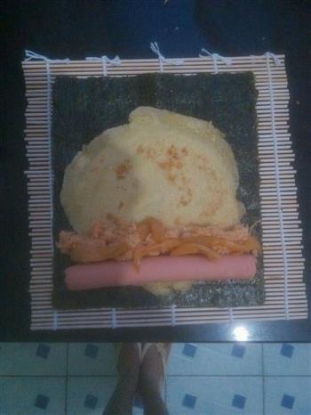 十分钟蛋卷寿司 营养早/晚餐的做法步骤4