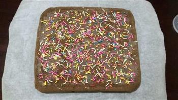 彩糖巧克力戚风蛋糕卷的做法步骤17
