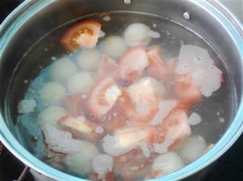 紫菜番茄鱼丸汤的做法步骤4