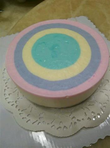 酸奶慕斯彩虹蛋糕的做法步骤12