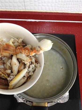 螃蟹粥的做法图解3