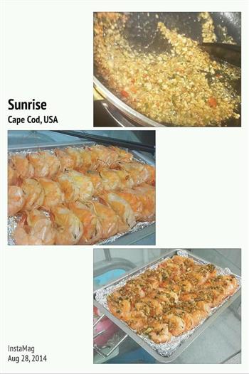 鲜烤黄金蒜蓉虾的做法步骤2