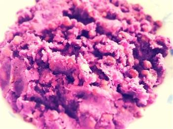 紫薯红豆馅饼的做法步骤1