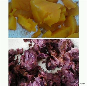 紫薯夹心南瓜刀切馒头的做法步骤3