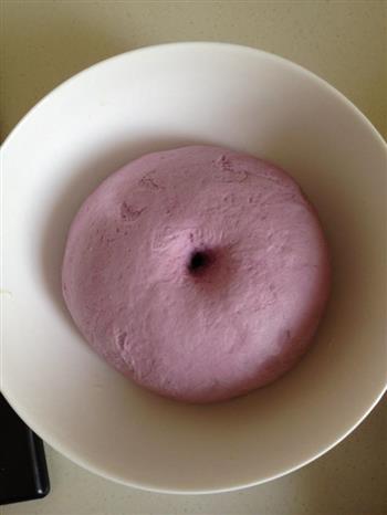 玫瑰紫薯馒头的做法图解3