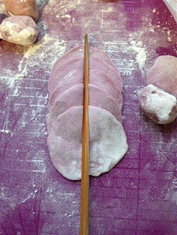玫瑰紫薯馒头的做法步骤5