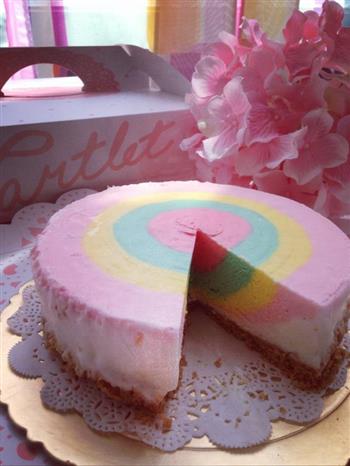 彩虹慕斯蛋糕的做法图解9