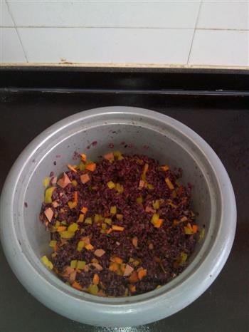 紫米紫菜包饭的做法步骤1