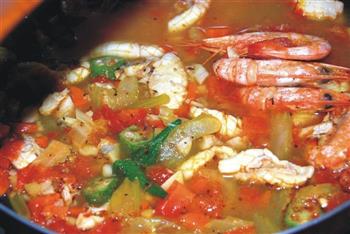 藏红花风味海鲜汤的做法图解12