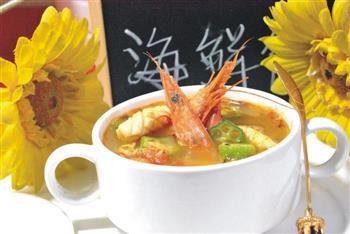 藏红花风味海鲜汤的做法步骤13