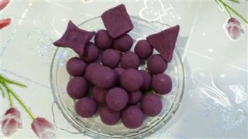 紫薯奶酪球的做法图解3