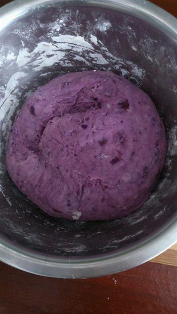紫薯玫瑰花馒头的做法步骤7
