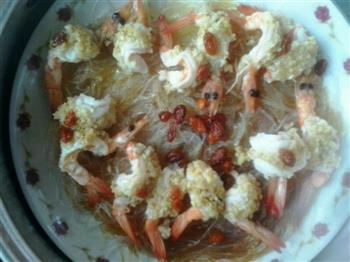 蒜蓉蒸虾的做法步骤8