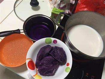 椰奶紫薯西米露的做法步骤1