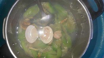 菜瓜文蛤水蛋汤的做法步骤6