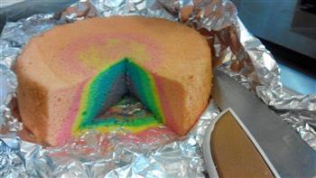 彩虹戚风蛋糕的做法图解23