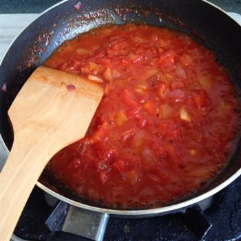低脂素版番茄意面的做法步骤4