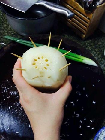 两种方法做桂花糯米藕的做法步骤4