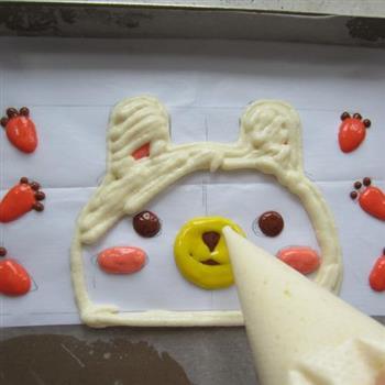 萌兔子彩绘蛋糕卷的做法步骤13
