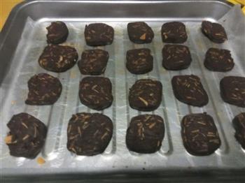 巧克力杏仁饼干的做法步骤12