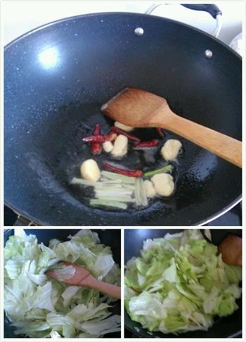 简单快手-炝炒圆白菜的做法步骤2
