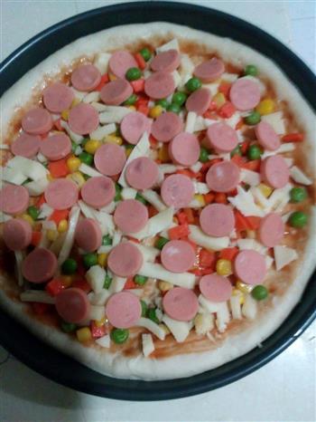 火腿披萨的做法图解5