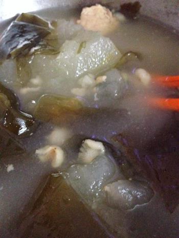 冬瓜薏仁米海带排骨汤的做法步骤5