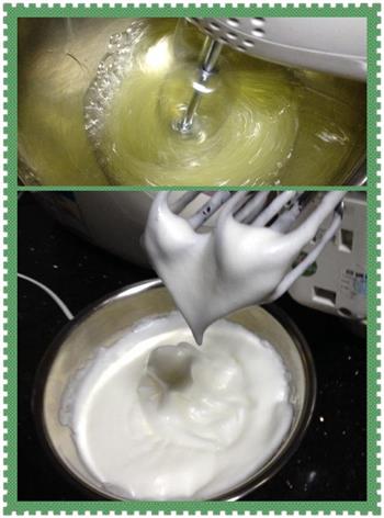 原味+绿茶双色蛋糕卷的做法步骤6