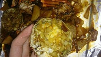 黄油焗咖喱蟹的做法步骤3