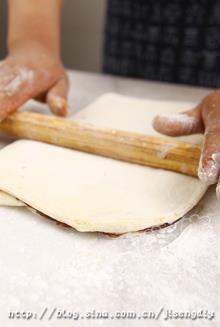 杏仁红豆面包的做法步骤3