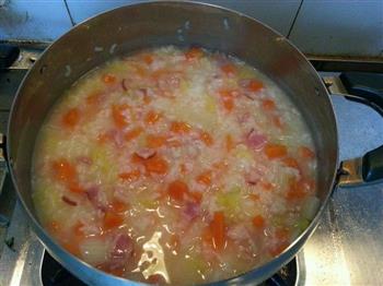 培根胡萝卜蔬菜粥的做法步骤5