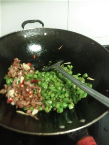 四季豆炒肉的做法步骤5