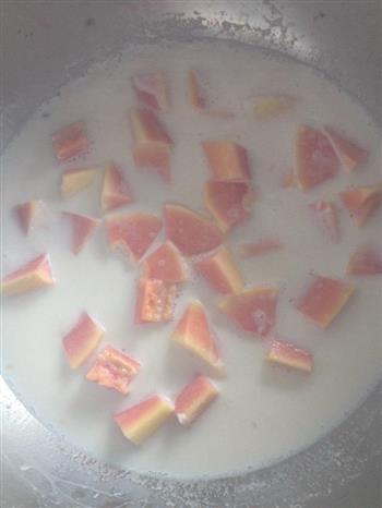 木瓜炖牛奶的做法步骤2