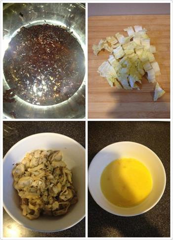 花蛤紫菜蛋花汤的做法步骤1