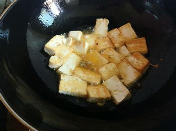 香煎豆腐炒青菜的做法步骤5