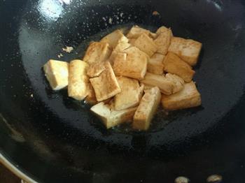 香煎豆腐炒青菜的做法步骤6