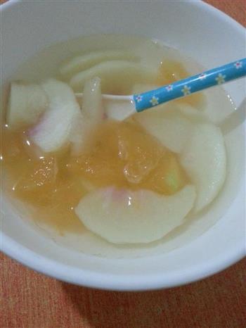 蜜瓜桃子糖水的做法步骤2
