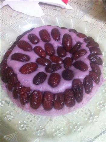 紫薯红枣发糕的做法步骤10