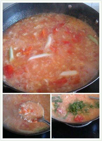 简单美味一一西红柿疙瘩汤的做法步骤3