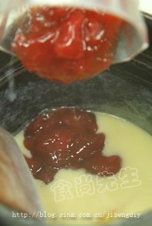 条纹草莓巧克力的做法步骤3