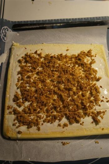 海苔杏仁肉松蛋糕卷的做法图解13