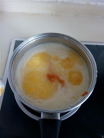 百吉福创意芝士早餐—奶香玉米南瓜羹的做法图解3