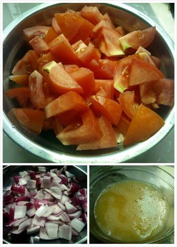 西红柿洋葱炒蛋的做法步骤3