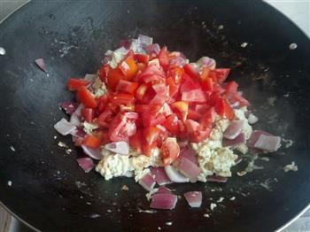 西红柿洋葱炒蛋的做法步骤5