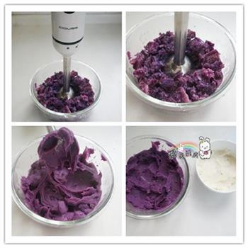 桂花山药紫薯糕的做法步骤2